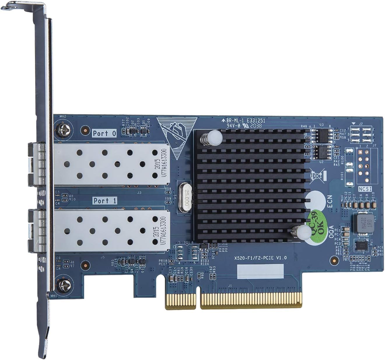 Prоduсt Dеаl 10Gb PCI-E NIC Network Card, Dual SFP+ Port, with Intel 82599EN Controller, PCI Express Ethernet LAN Adapter Support Windows Server/Linux/VMware, Compare to Intel X520-DA2(Intel E10G42BTDA)