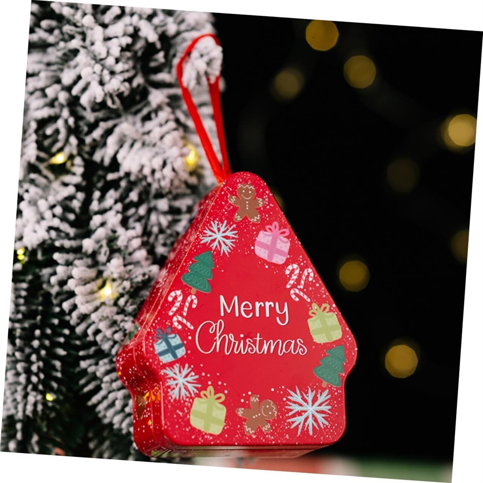 Scatola regalo di Natale, scatole regalo, 10 Barattoli di caramelle di latta di Natale Scatola regalo di Natale Biscottiera di Natale scatola di biscotti scatola di caramelle rotonda in ferro battuto