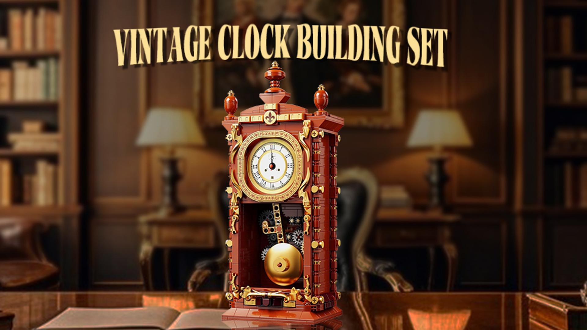 Amazon.com: Retro Clock Building Block Set, Mechanical Pendulum