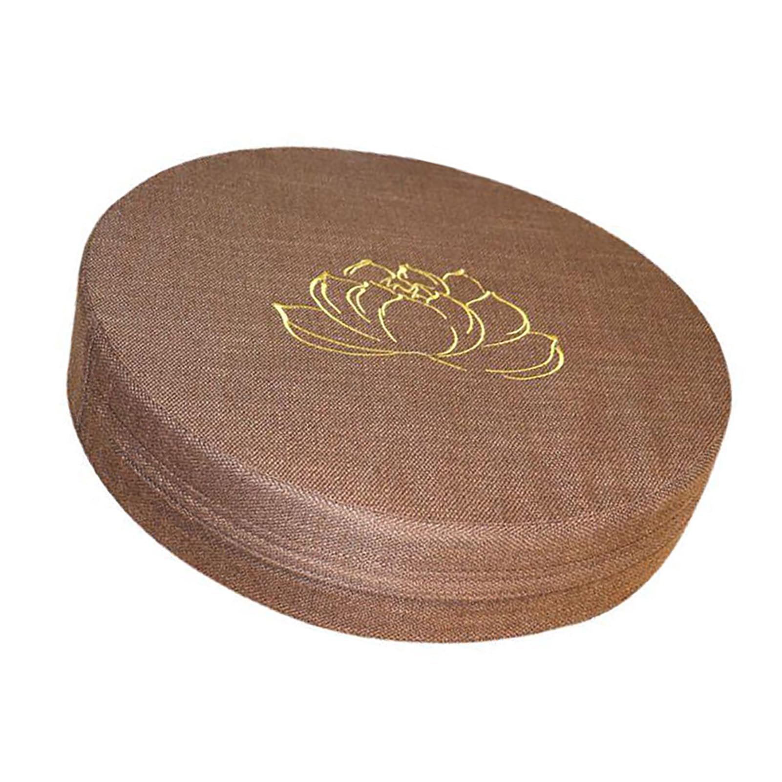 Cuscino di meditazione: Cotone in Schiuma, Lino, Staccabile, Lavabile, Comodo, Versatile per Uso Domestico e Ufficio, Marrone (BROWN)