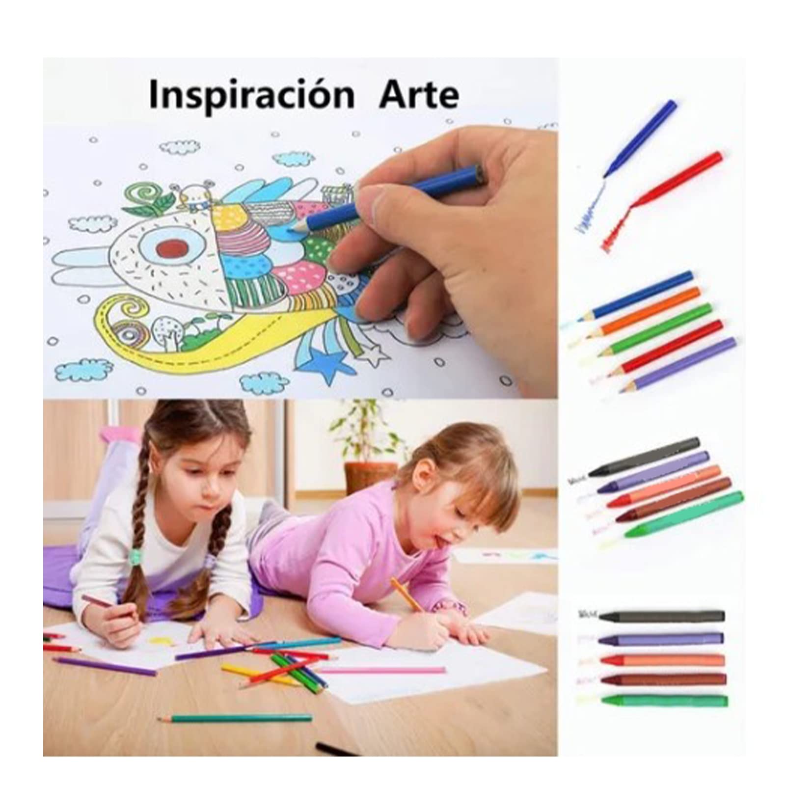 Kit Complet D'art de Dessin de 280 Pièces, étui de Voyage en PVC de Conception Professionnelle pour Artistes
