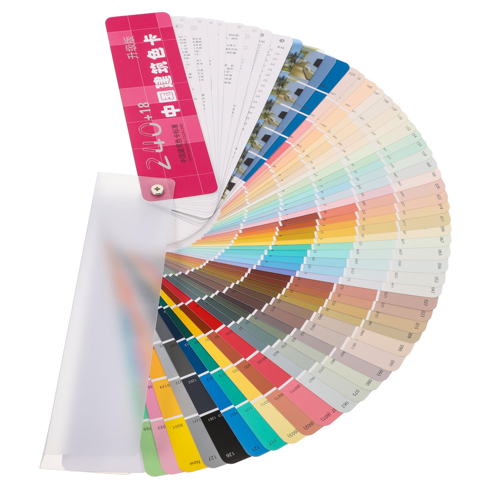 Juego de cartas de pintura (colores estándar, para arquitectura, tarjetas múltiples, duraderas, con bordes lisos, herramienta práctica para pintura y diseño de pared)