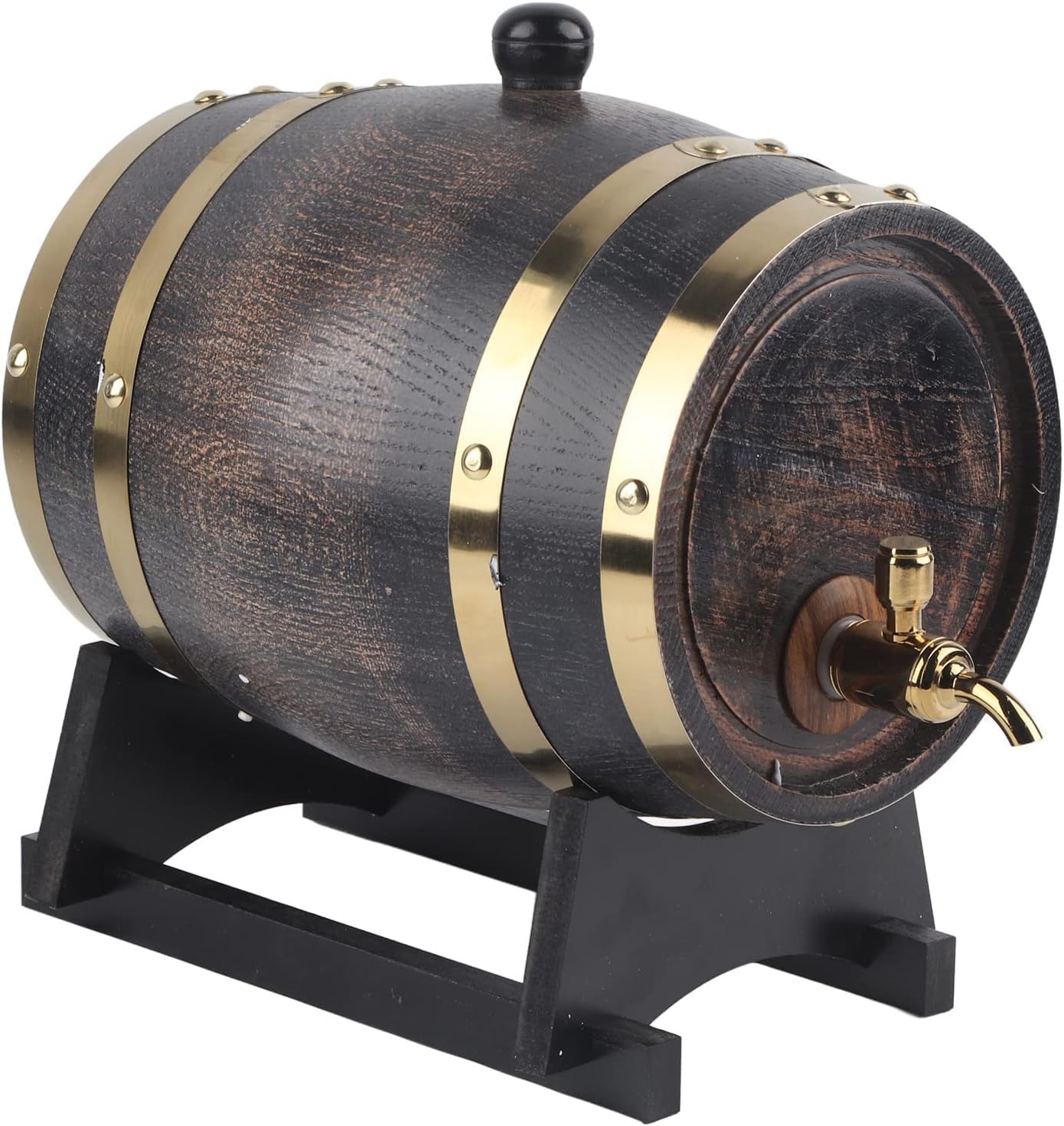 3L Wooden Wine, Storage Red Wine Brandy Whiskey Tequila Home Decor Aging with Faucet Wine Dispenser