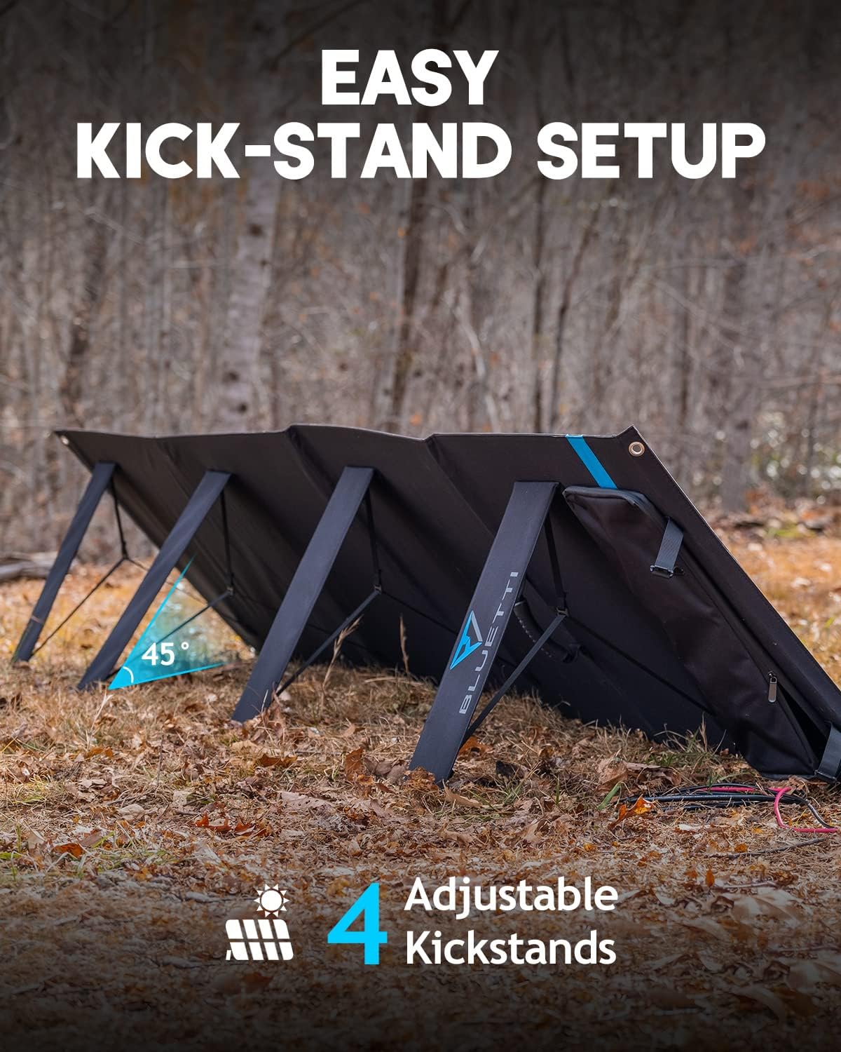 BLUETTI SP350 350W Solar Panel for AC200MAX/AC200P/AC300/EB240/EB150 Portable Power Stations with Adjustable Kickstand, Foldable Solar Power Backup for Outdoor Camping,Off Grid System : Everything Else