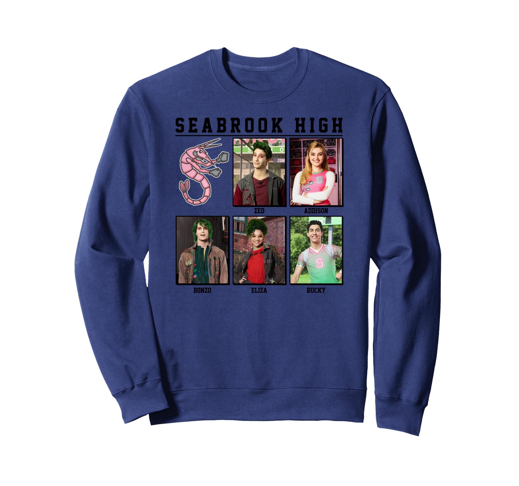Sweatshirt Disney Zombies Seabrook Yearbook pull col rond ado - 3