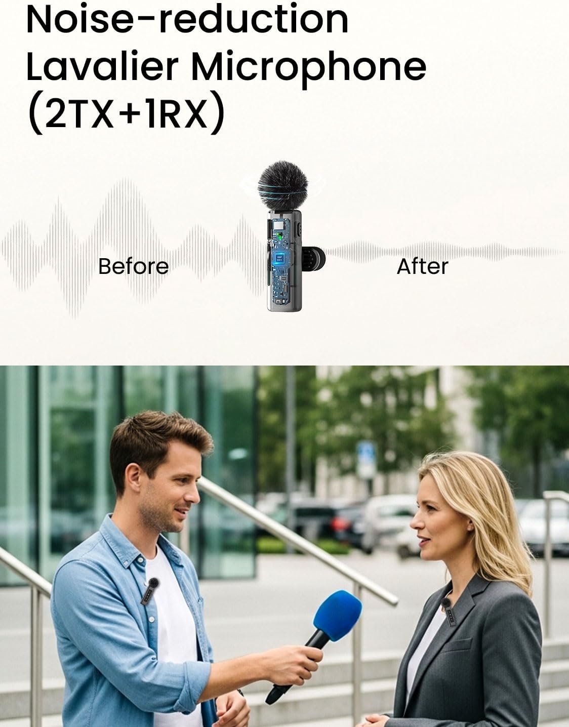 USKEYVISION Vlogging Kit w/Remote,YouTube Starter Kit,Auto Face Tracking Tripod for iPhone w/Light,Phone Stand for Video Recording,Camera Mount Tripod,Wireless Lavalier Microphone