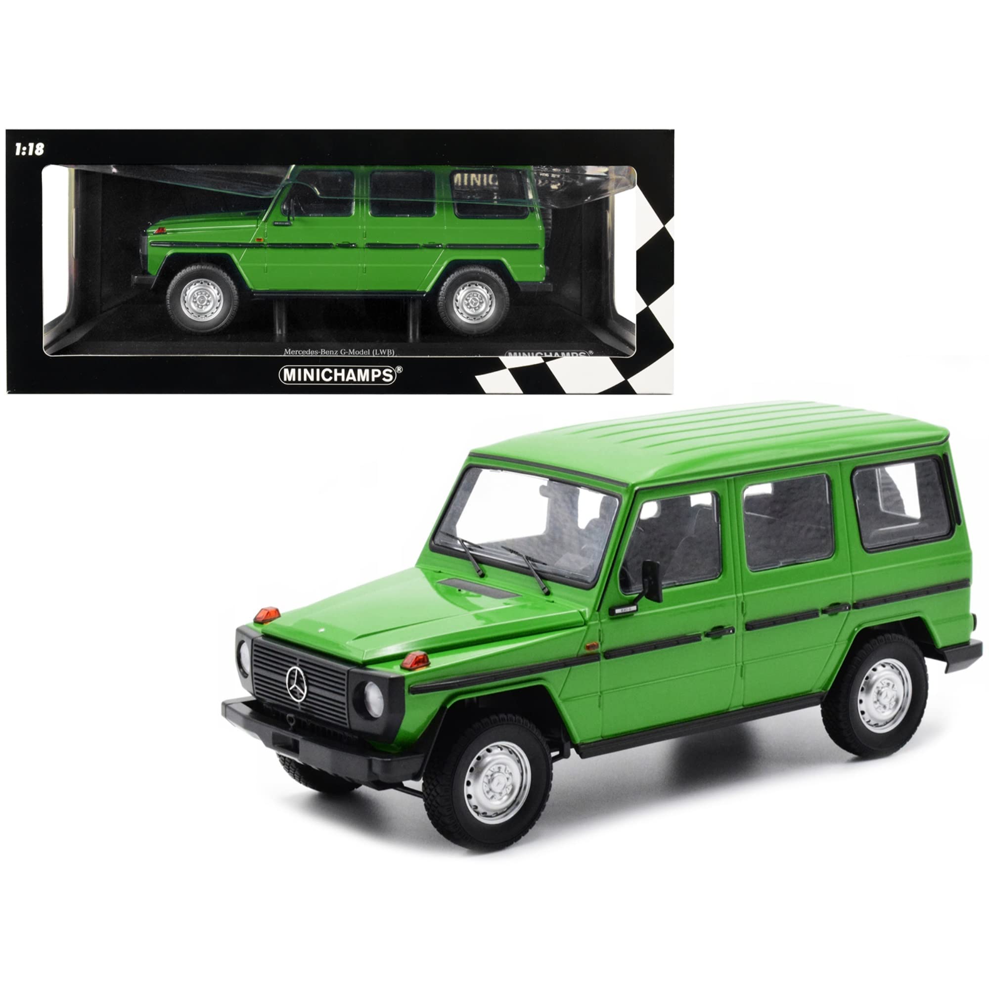 Amazon.com: Minichamps 155038101 1:18 1980 Mercedes G-Model Long