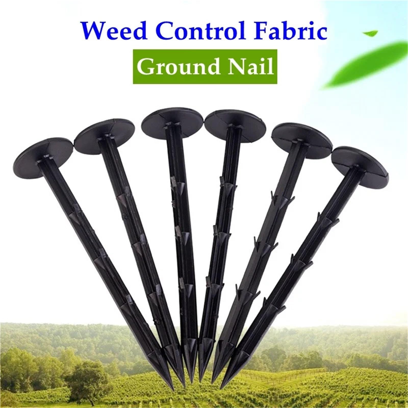 150 Pezzi/Lotto 11 16 20 cm Chiodi da Giardino for Terreno Serra Pellicola Anti-Erbacce Telo Terra Parasole Rete Pacciamatura Strumenti di Fissaggio Plastica PP per Fissaggio(Length 20cm)