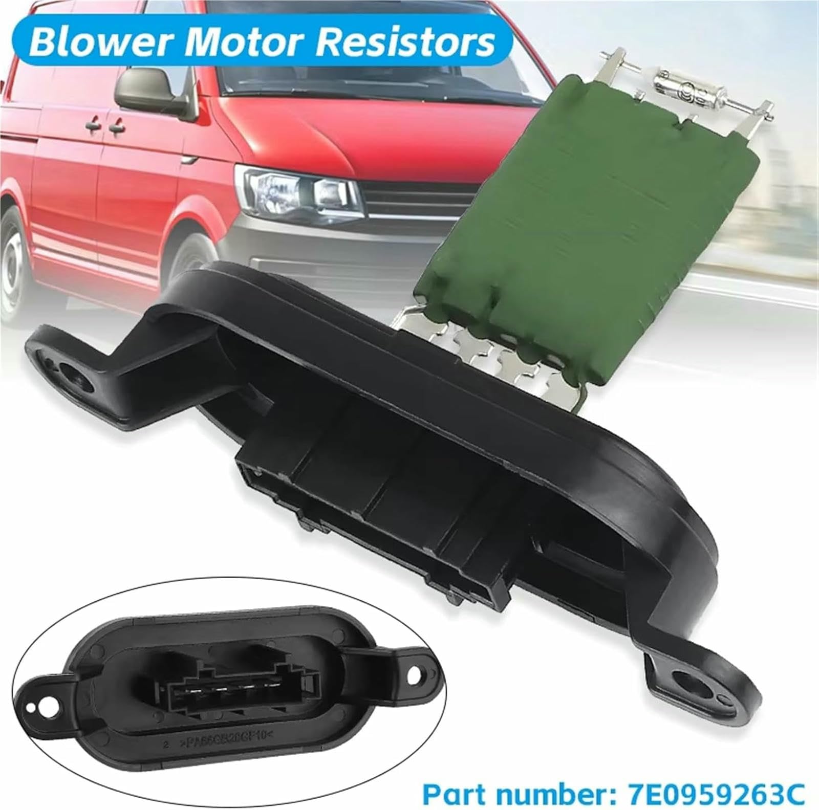 Resistencia del Motor del Ventilador del Calefactor para VW para Touareg (2002, 2003, 2004, 2005, 2006, 2007, 2008, 2009, 2010) 7E0959263C E0959263