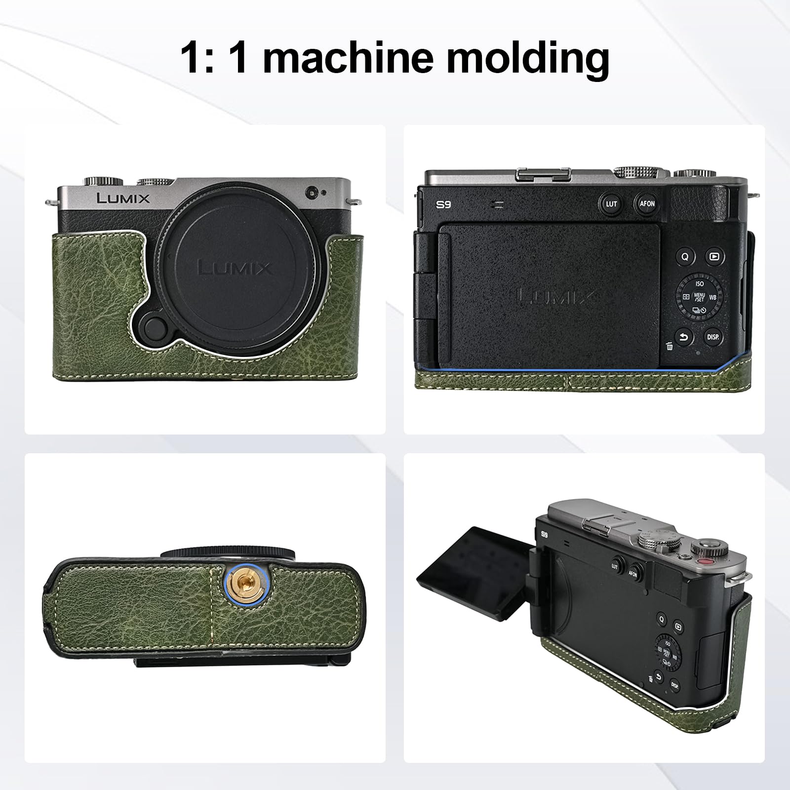 VOVMOEYA Protective Camera Case for Panasonic LUMIX DC-S9, Half Case with Soft Microfiber Inner - Image 3