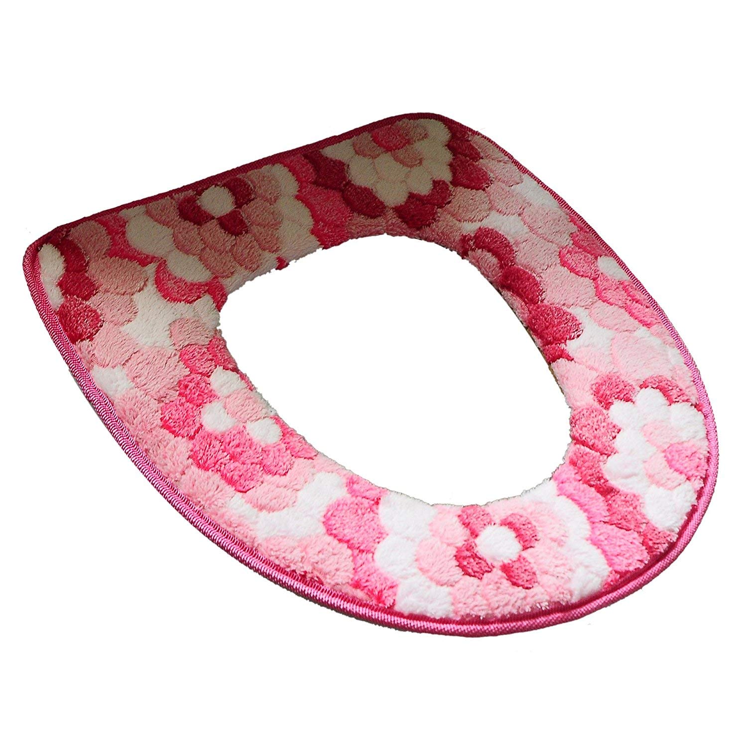 Luvina Warm Soft Toilet Cover Seat Lid Top Cover Pad Bathroom Warmer Toilet Seat Bowl Soft Design Washable Toilet Seat Cover(The Colors Will be Sent at Random) (B07RJHM1XM) Amazon Price History, Amazon Price Tracker