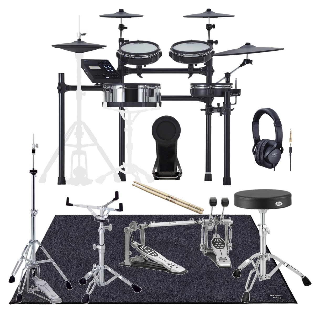 Amazon | Roland/TD-27KV2 + MDS-STD2 PEARLツインペダルフルセット w
