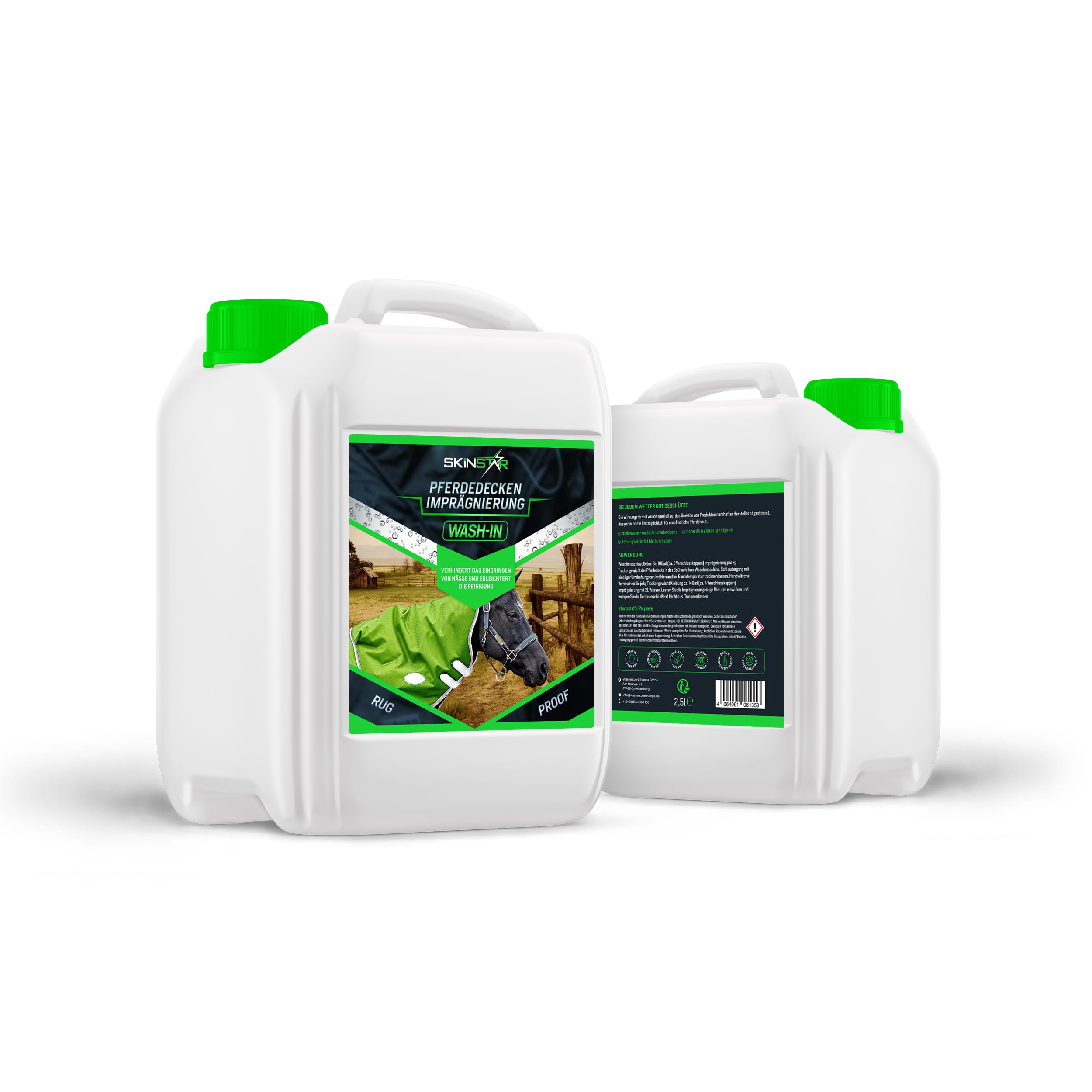 SkinStar Coperta per cavalli, impermeabile, 5 l, protezione per animali