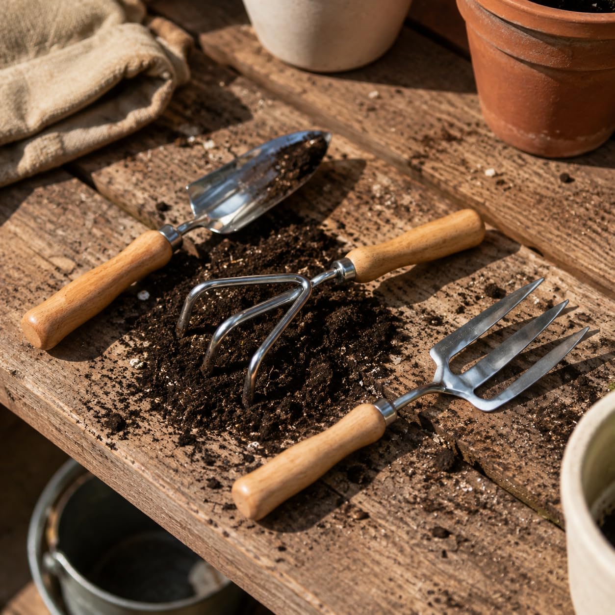 Set Outils Jardinage 3 Pièces