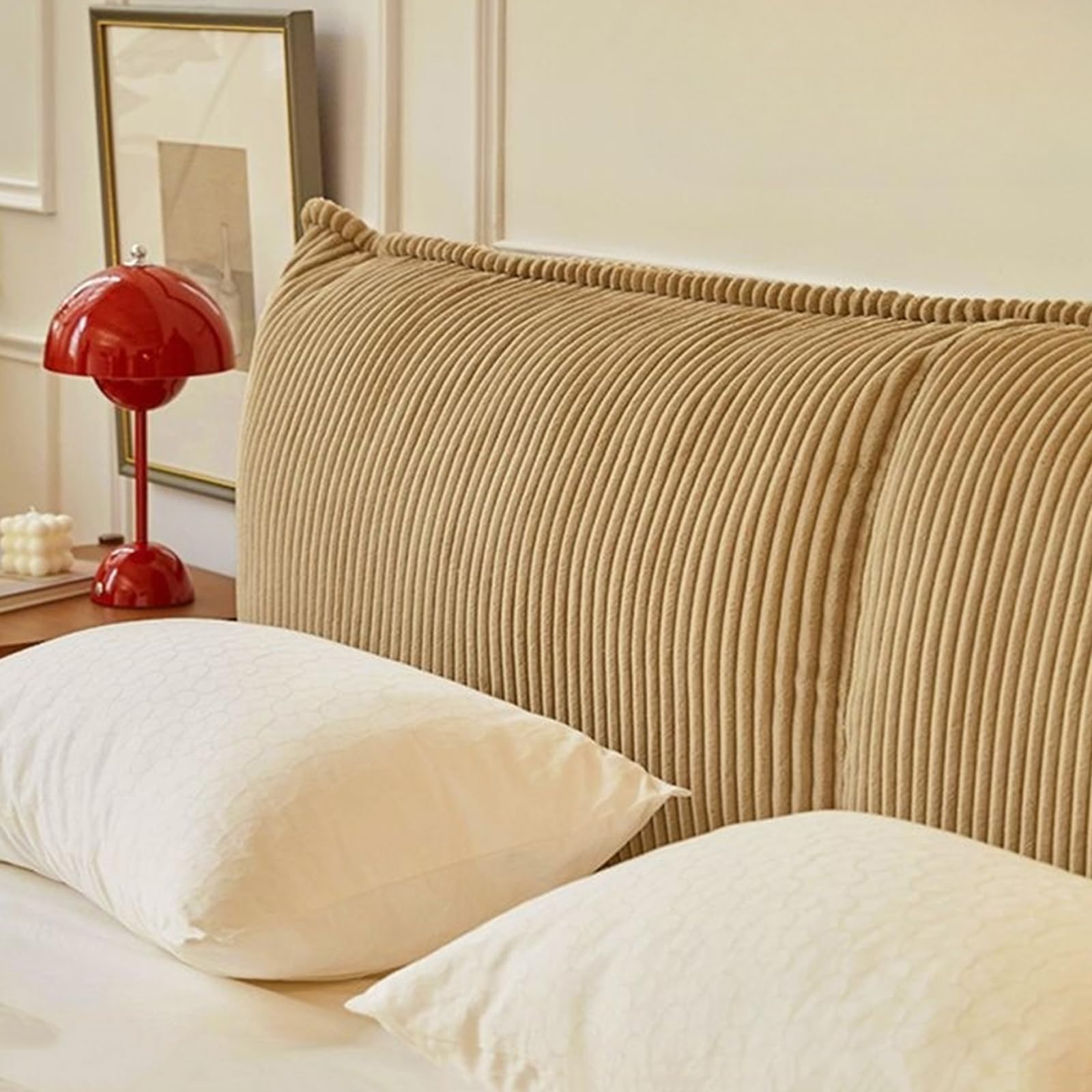 B,180x60x8cm, Bed Headboard Slipcover Soft Bed Headboard Cover Headboard Cushion Reading Pillows Corduroy Double Single King Size Upholstered Head Board Cover Backrest Support Protector