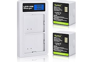 2-Pack Arlo Pro 3 Battery Charger with 4800mAh Rechargeable Lithium Batteries