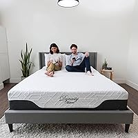 Vista 3 de DynastyMattress Cool Breeze - Colchón de espuma viscoelástica de gel de 12 pulgadas, Memory Foam