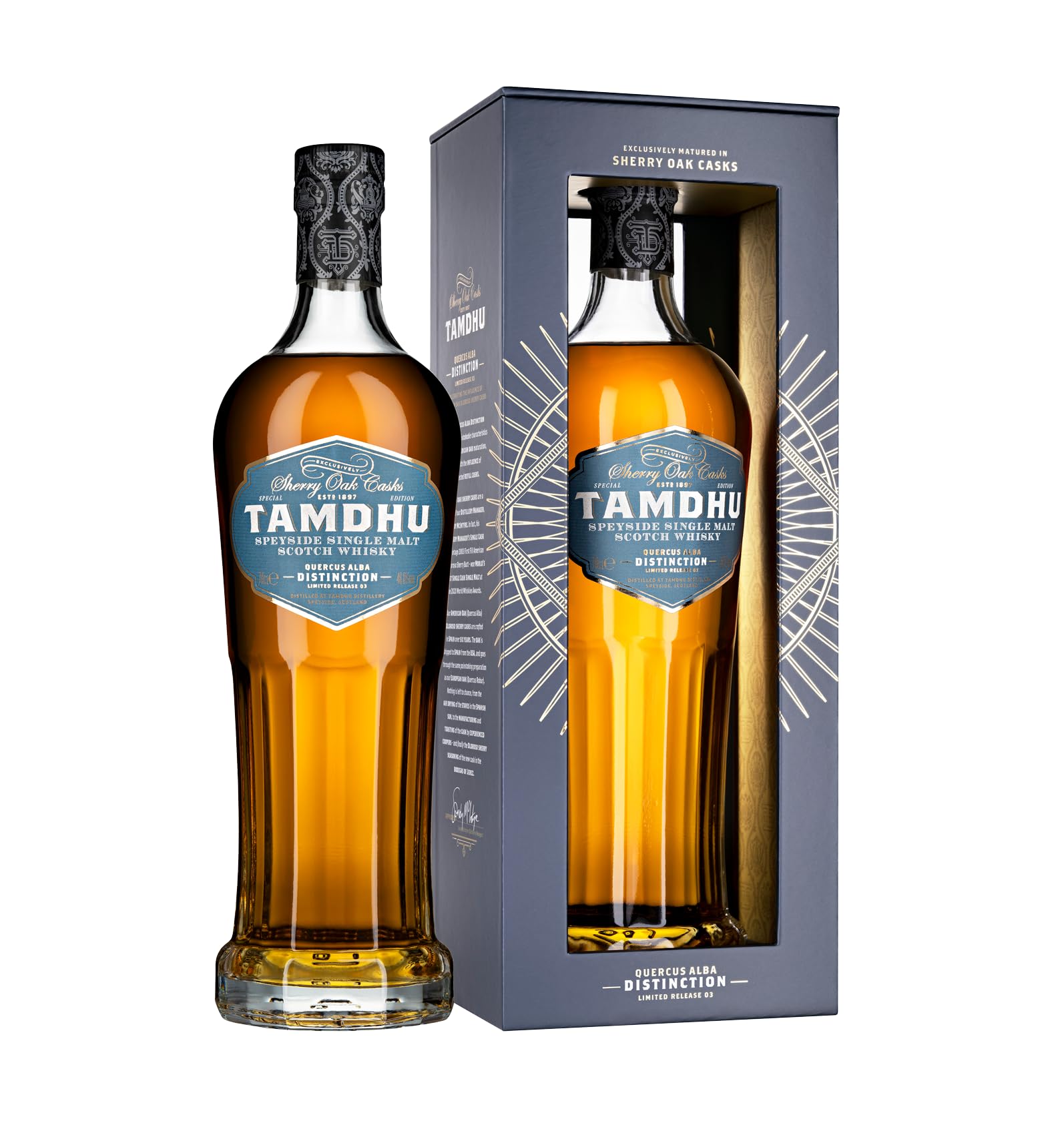 Tamdhu DISTINCTION III Speyside Single Malt Scotch Whisky 48% Vol. 0,7l in Geschenkbox
