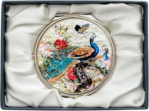 Miniatura 51 de February Mountain Espejo Compacto de Nácar – Doble Magnificación Regalo para Mujeres, Mamá, Hermana – Idea de Cumpleaños o Navidad (1, Heritage