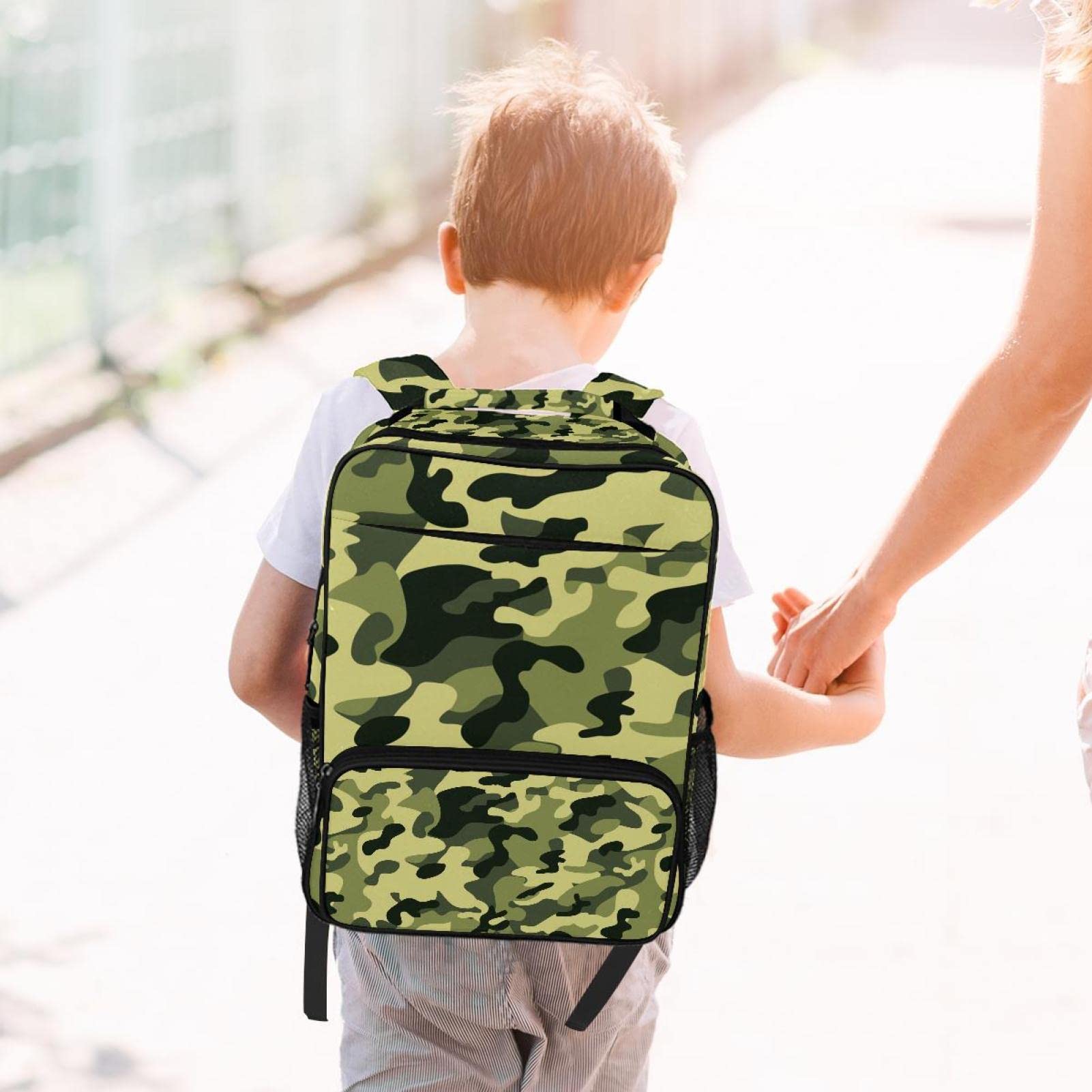 Wytrzymały plecak studenci torba na książki do podróży szkoły na kemping miłośnik muzyki dinozaur moda, wielokolorowy10