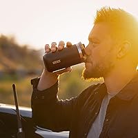 Vista 4 de WACACO Octaroma Lungo Vacuum Insulated Coffee Mug, Double-wall Stainless Steel Travel Tumbler With Drinking Lid, 10 fl oz(300ml), Ceramic Black