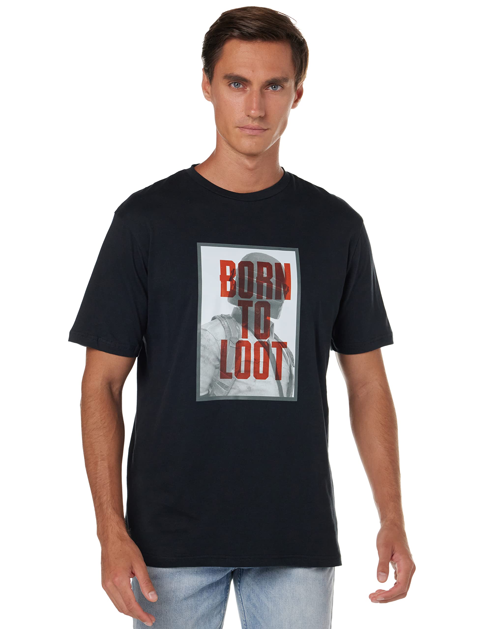 Mens PUBG Mens Crew Neck Tee T-Shirt