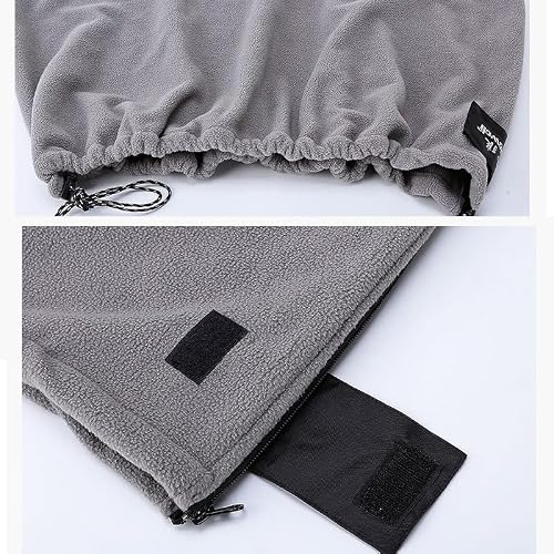 Fleece Sleeping Bag Liner Sleeping Blanket Sheet Lightweight Travel Outdoor Indoor Camping Warm Summer Gray… (Gray)