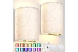 Magnetic Wireless & Rechargeable Bedside Lamp with Remote and RGB LED Wall Lighting