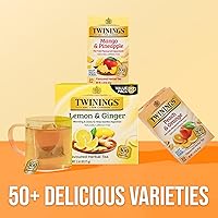 Vista 25 de Twinings Blackcurrant Breeze - Té negro, 6 paquetes de 20 unidades, bolsas de té envueltas individualmente, dulce, sabor picante, con cafeína