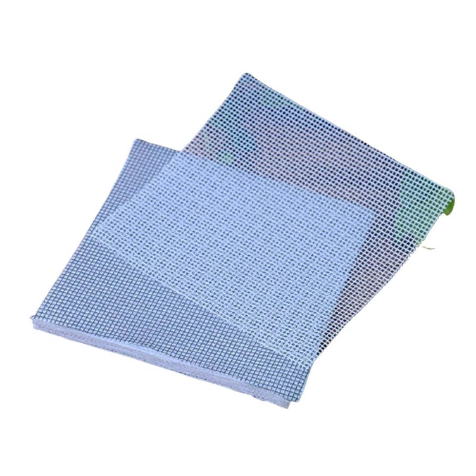 BSZCXBVMP Soil Cover Protectors, Square Flower Pot Bottom Mesh Mat Cuttable Bonsai Pad Plant Grid Protector 25/50 Pcs(50PCS)