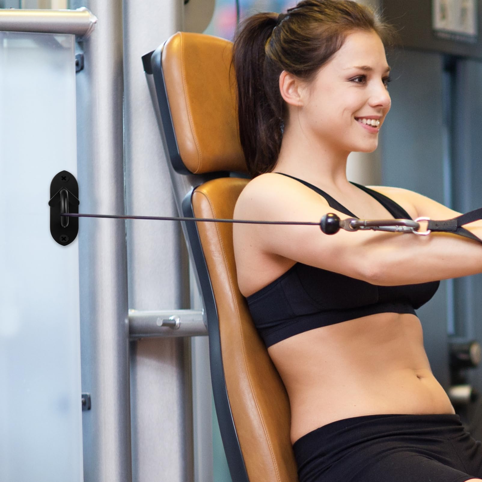 Beaupretty 2pcs Wall Mount Anchors for Resistance Bands, Workout Anchors Resistance Band Hooks for Home Gym Anchors