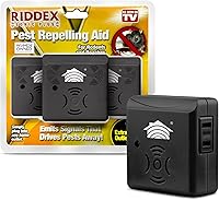 Vista 4 de Riddex Sonic Plus repelente de plagas con salidas laterales, juego de 3