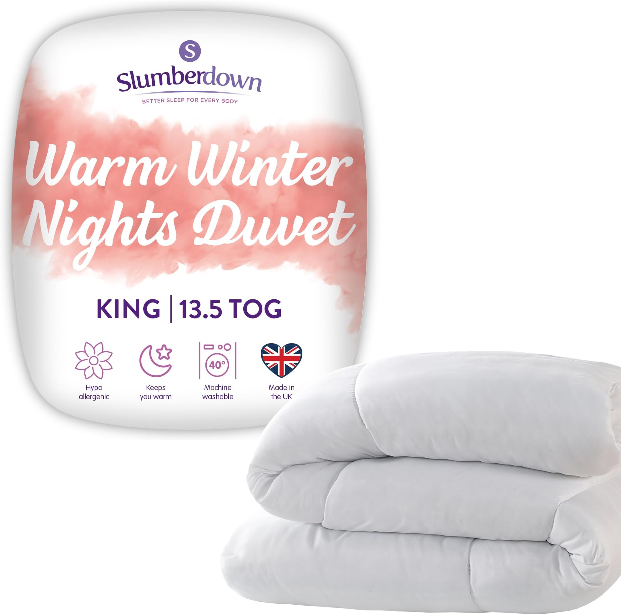 Slumberdown Warm Winter Nights King Size Duvet 13.5 Tog Extra Warm