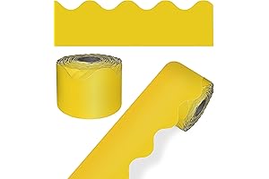 Carson Dellosa 65 Feet Scalloped Yellow Bulletin Board Borders