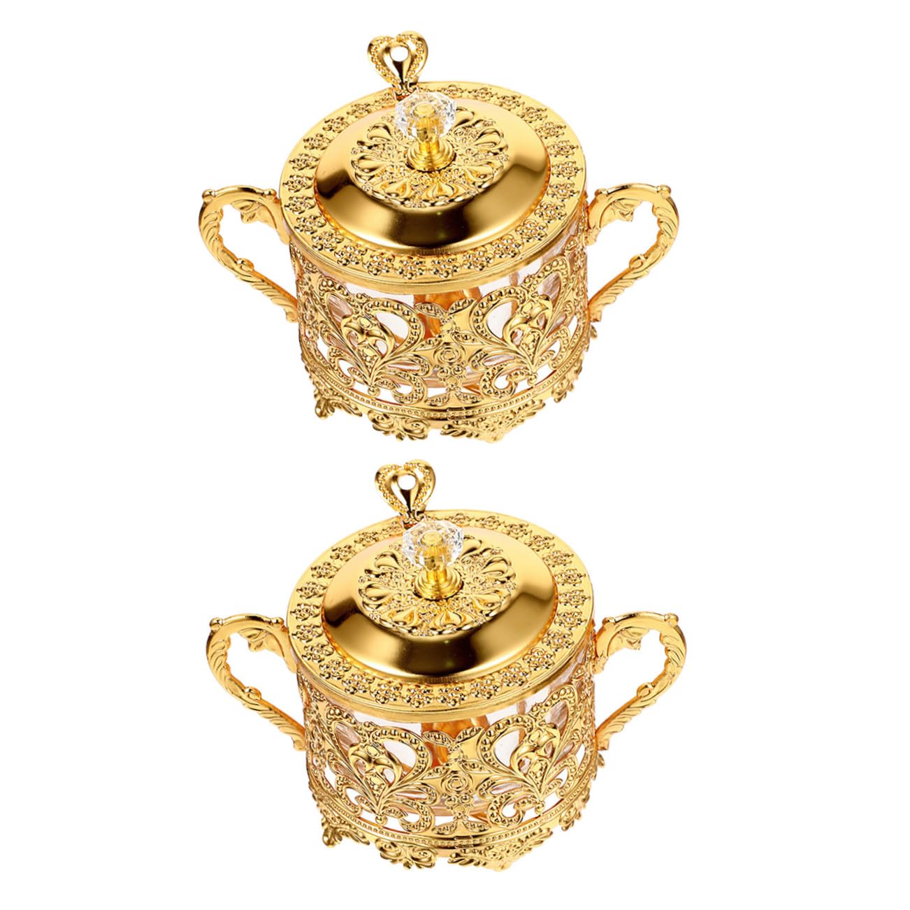Artibetter 2 Stück Teiliges Gewürzglas mit Löffel und Deckel Stilvolle Vorratsdose aus Glas für Zucker Salz und Gewürze Praktische Küchenaufbewahrung als Geschenk und Dekorative Tischdose