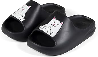 RIPNDIP Lord Nermal Cloud Slides Black
