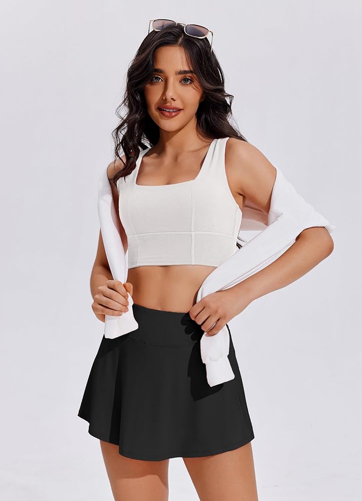 Amazon.com: PINSPARK Tennis Skirts Skorts for Women Tummy