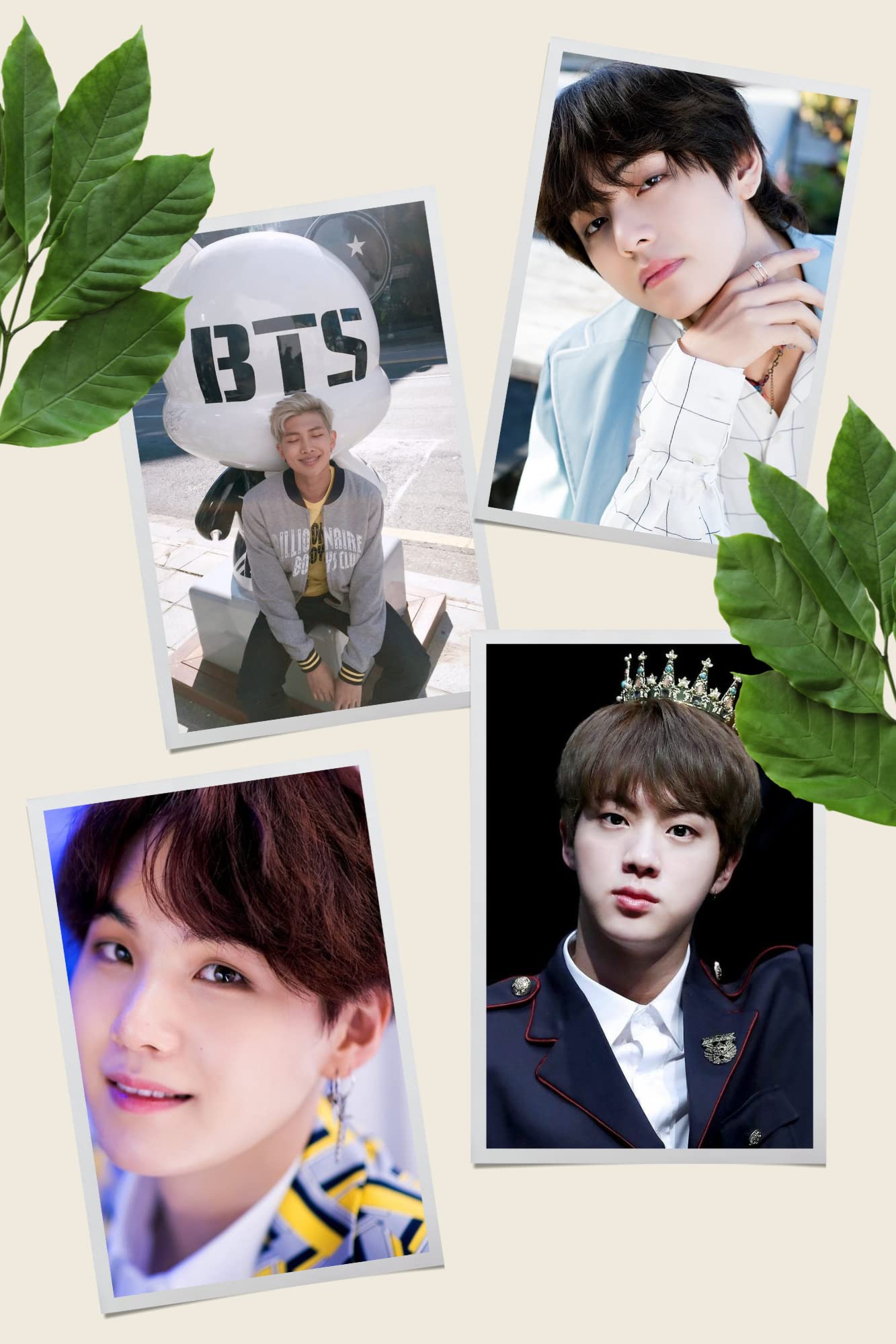 Fusion Cart BTS Army Latest Lomocards All 7 Member for Room Décor