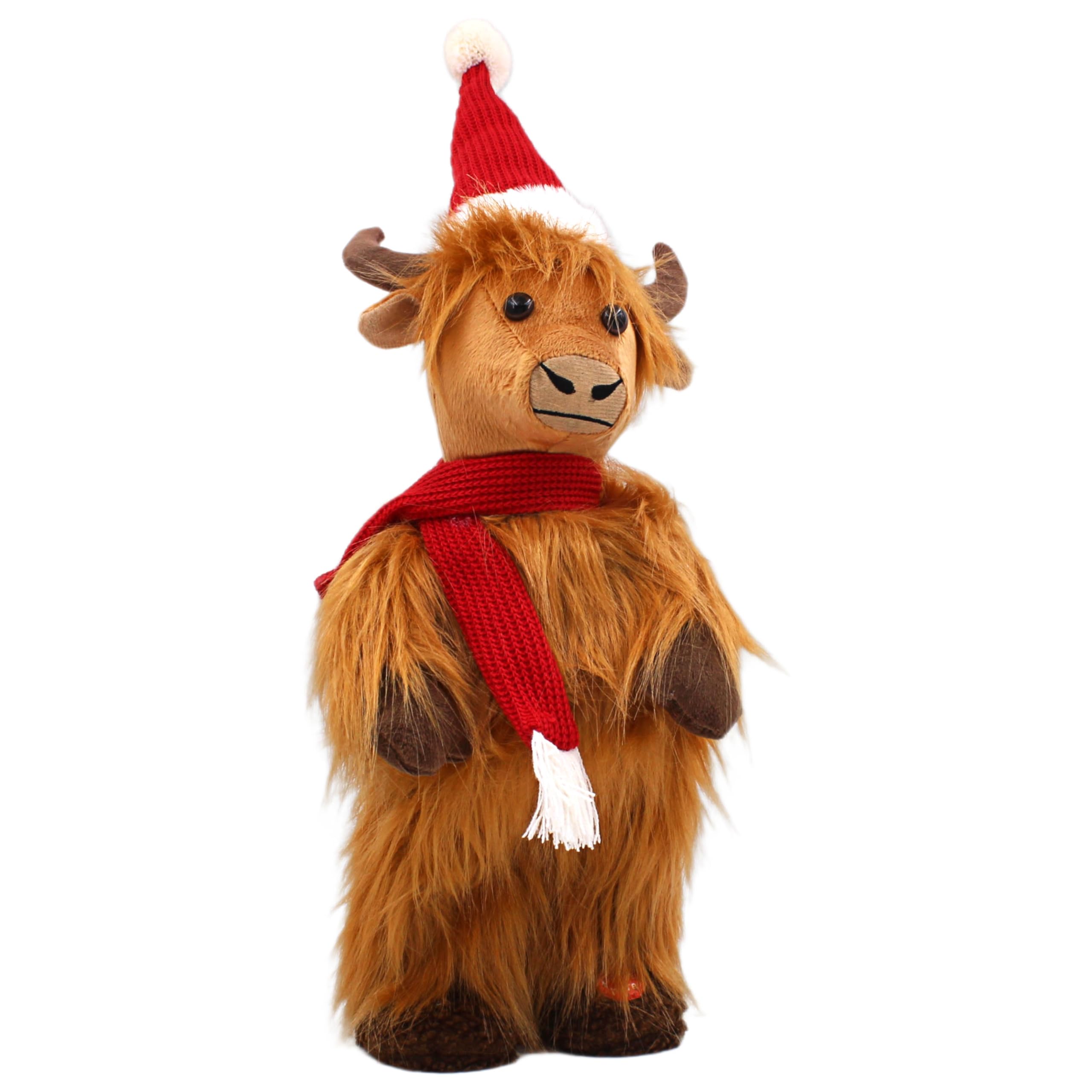 Christmas Musical Highland Cow Dancing to Jingle Bell Rock 35cm