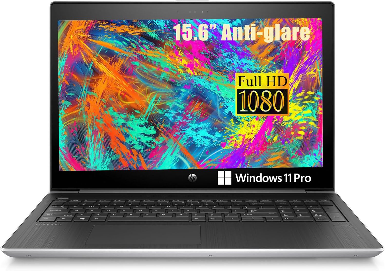 HP ProBook 450 G5 Business Laptop, 15.6" FHD (1920 x 1080), Intel i5-8250U 1.60GHz, 16GB RAM, 256GB SSD, CAM, Windows 11 Pro (Renewed)