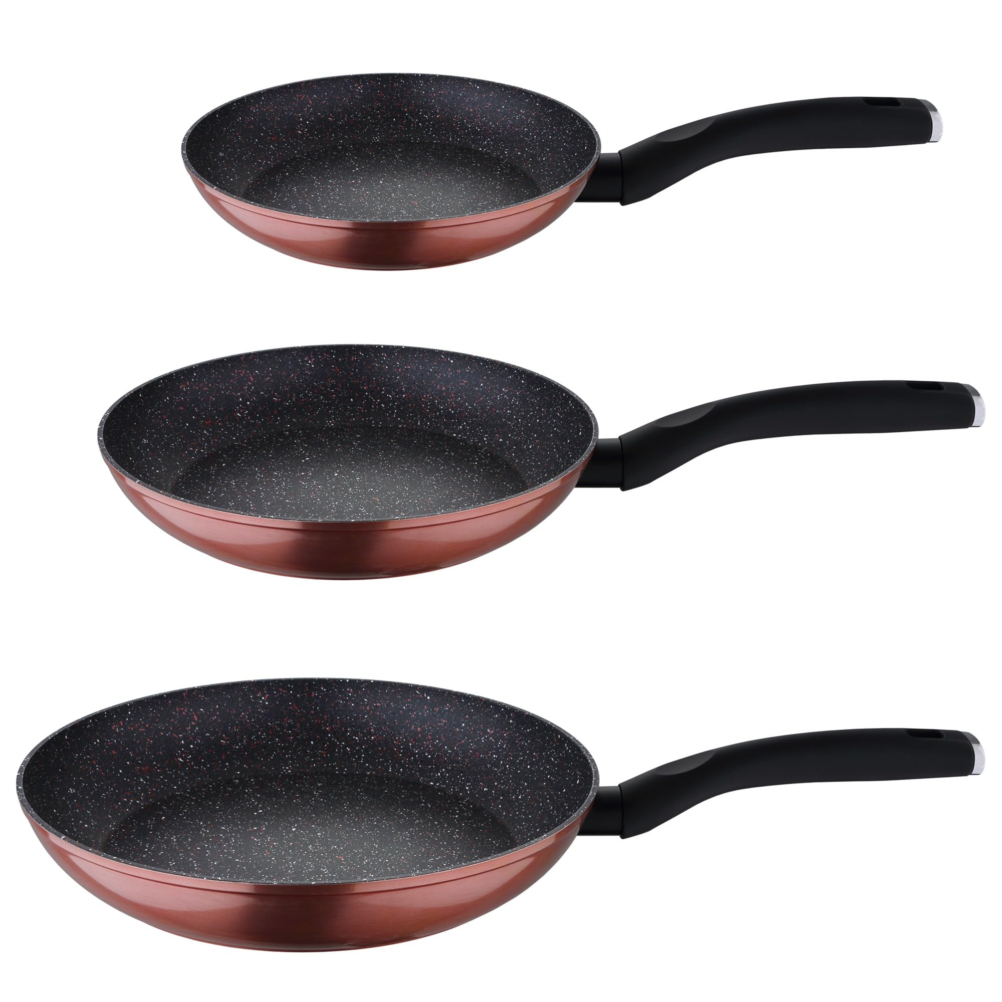 San Ignacio Set 3pc sartenes (20,24,28cm) aluminio forjado, inducción, Venus Demilo
