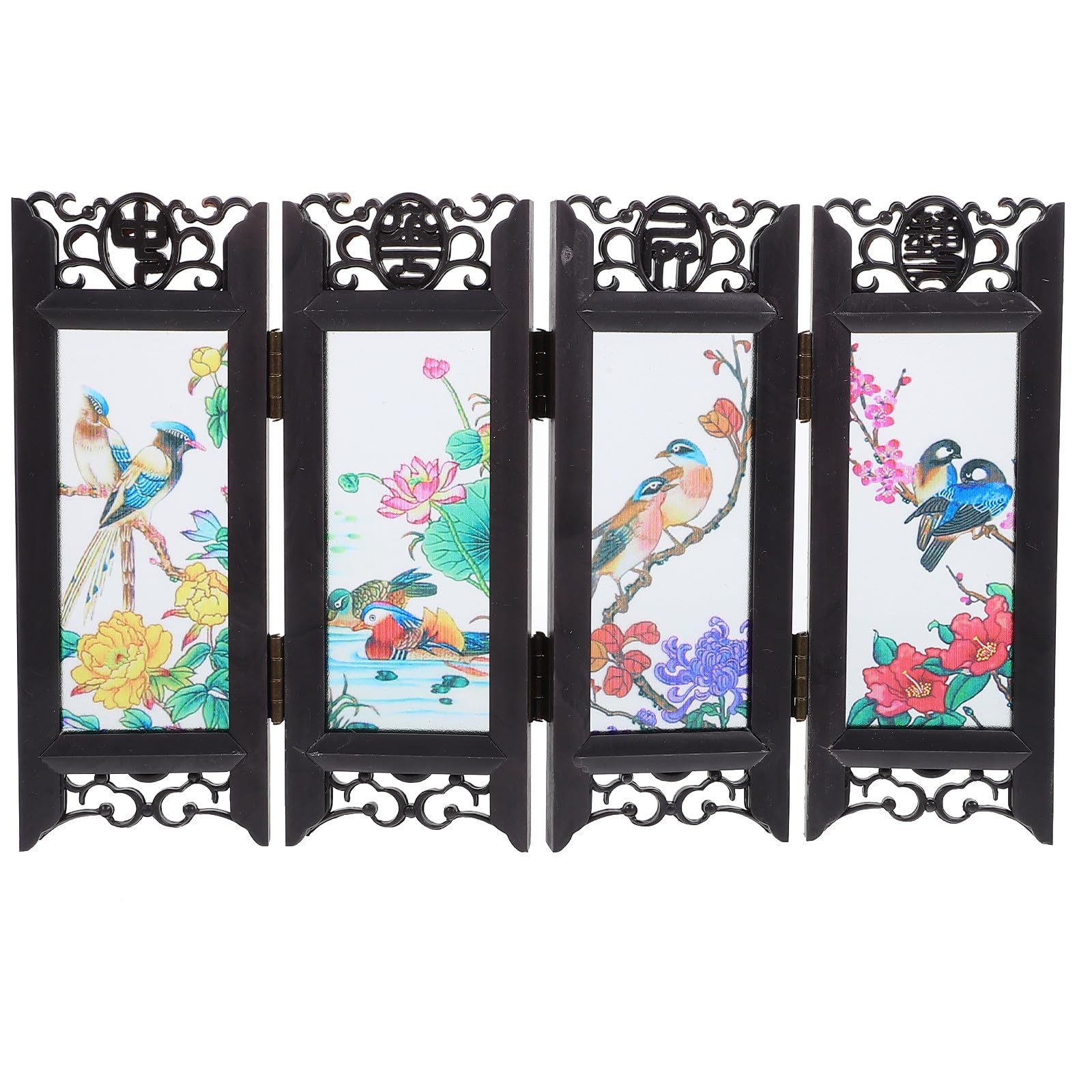 Paravent traditionnel chinois en mini format pour bureau - 8