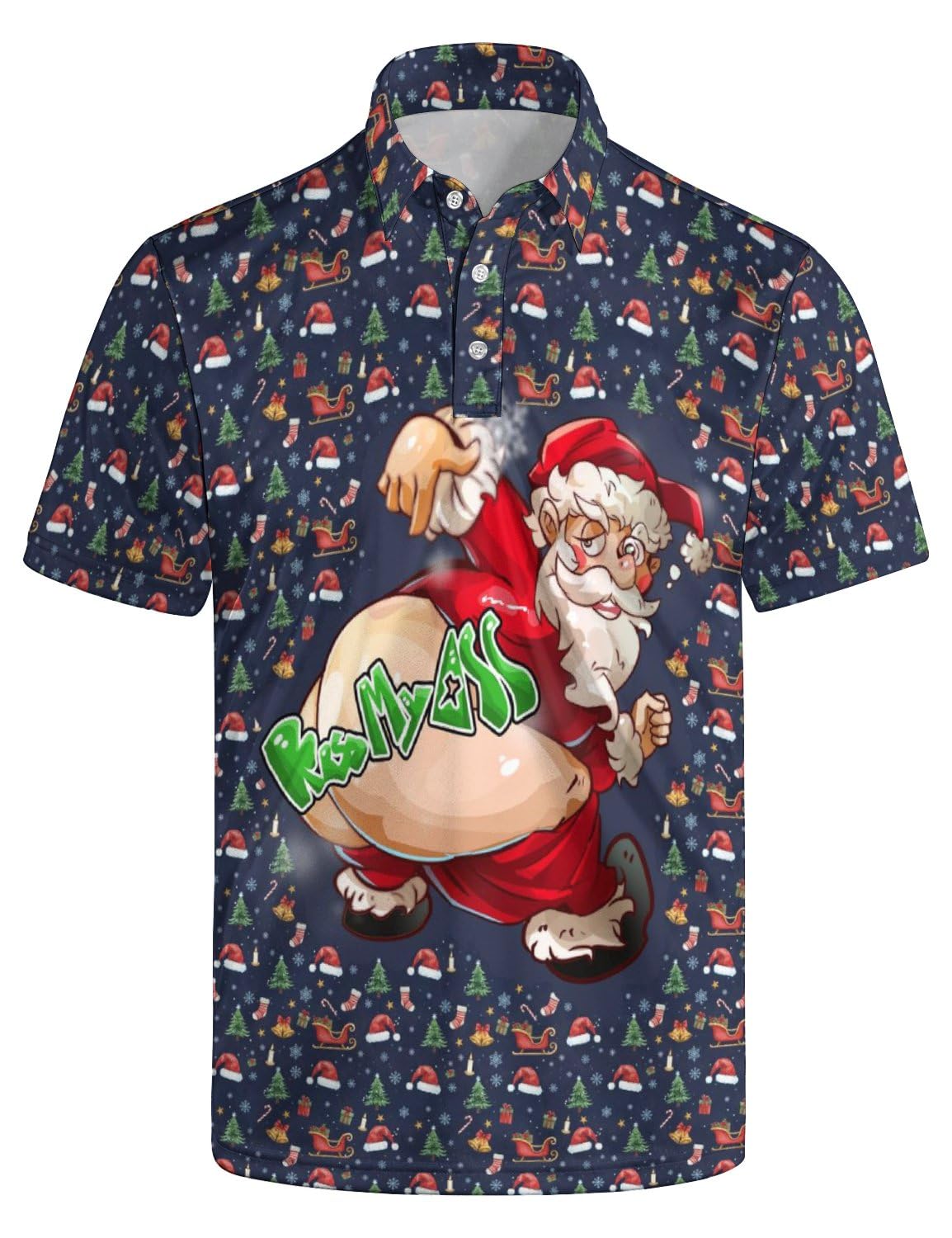 Mens Funny Golf Polo Shirts Short Sleeve Quick Dry Polo Shirts