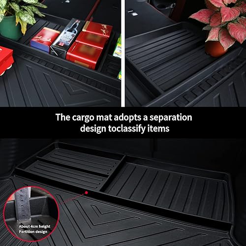 Miniatura 3 de Yonugli Juego de alfombrillas para todo tipo de clima y forro de carga para maletero compatible con Mercedes-Benz GLE 350 450 580 2020-2023