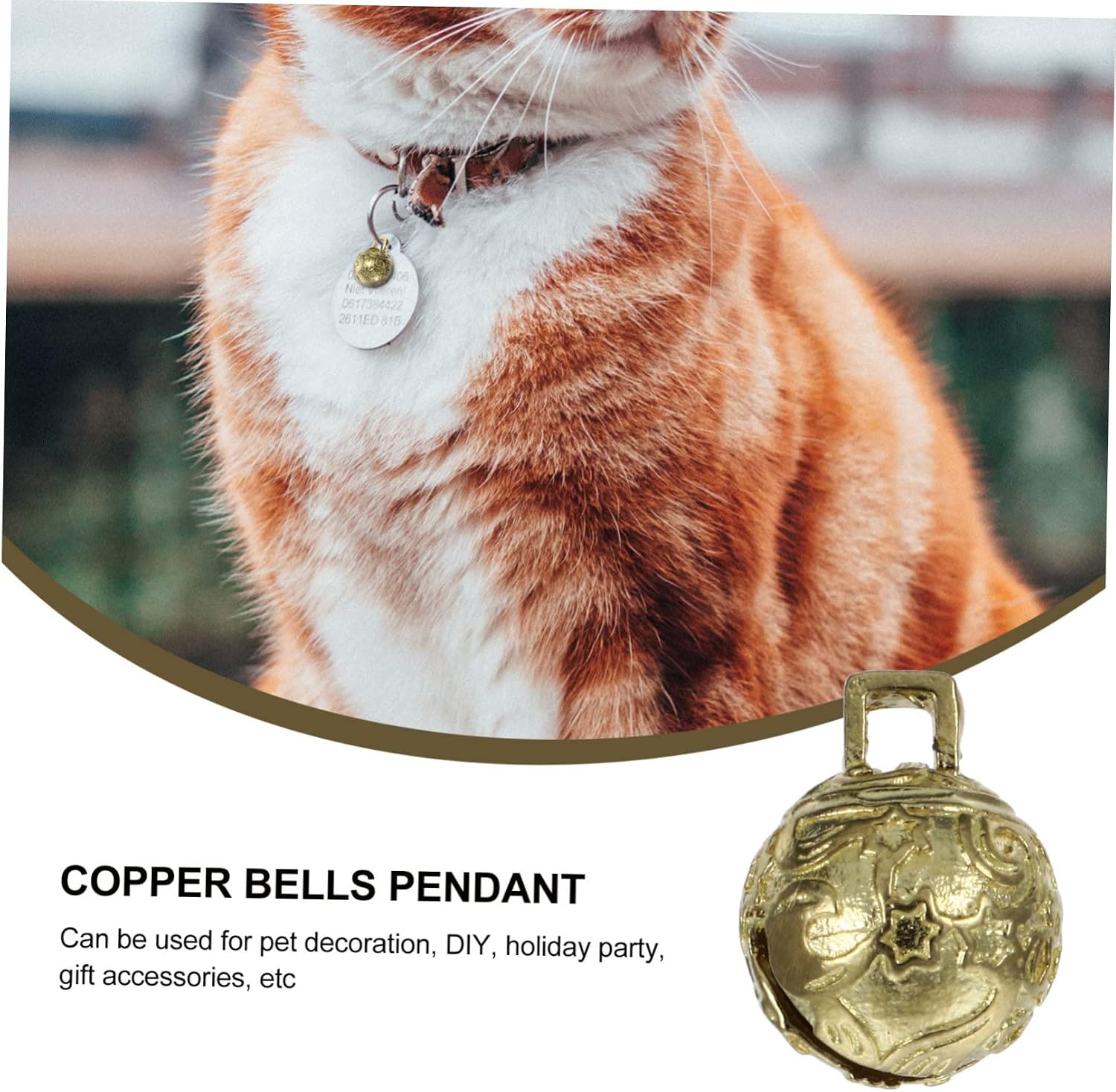 NUOBESTY 3sets 6pcs Decorative Jingle Bells for Christmas Tree Pet DIY Accessories Crafting Bells for Home Decoration and Festive Atmosphere 6pcs*3