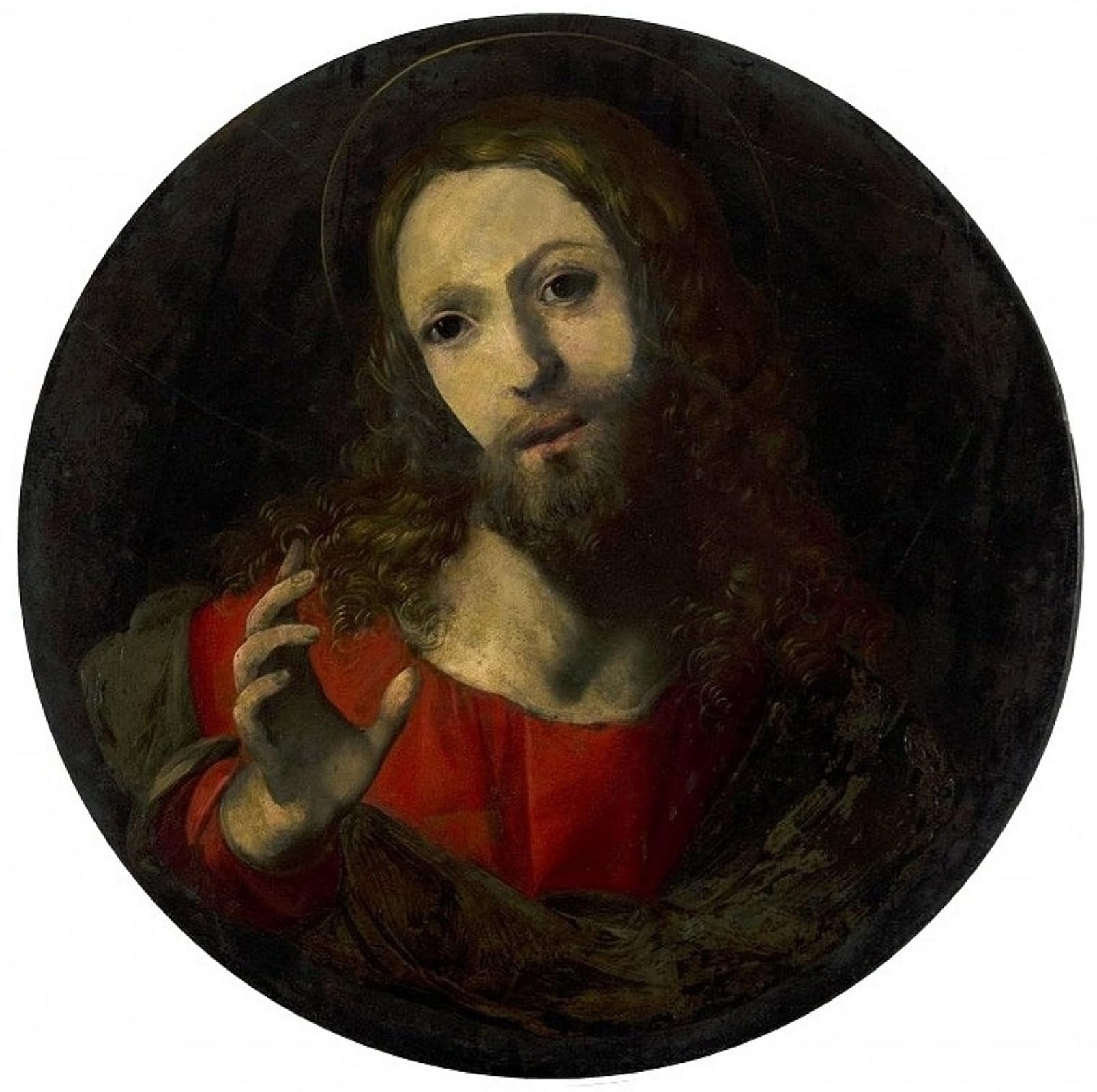 SERENDIPITP Vintage Picture Print on Canvas Wall Art Poster Jesus Christ by Bernardino Luini Artwork Print Poster for Wall Decor 60x90cm