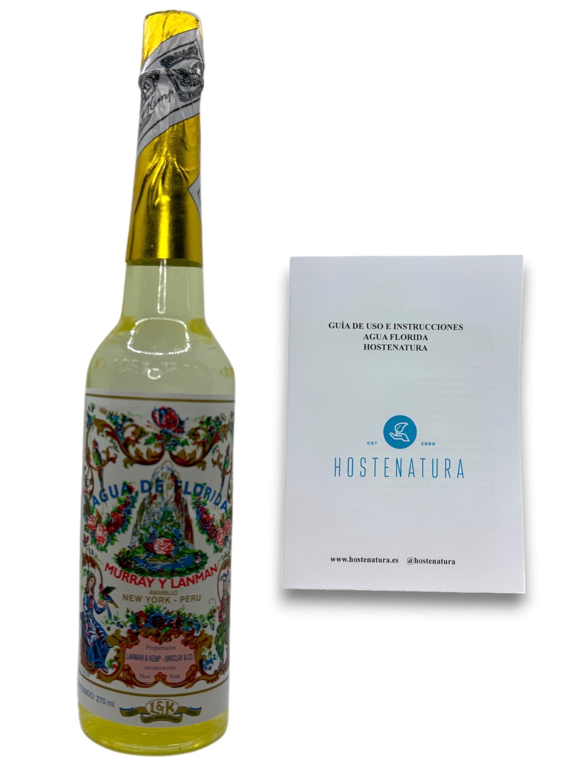 Agua Florida 270ml Amarilla - Original de Perú - Murray y Lanman