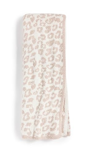 Barefoot Dreams Manta Descalzo en la Naturaleza - Leopardo, Crema/Piedra Crema Leopardo/Piedra 54"x 72" - Crema Leopardo / Piedra