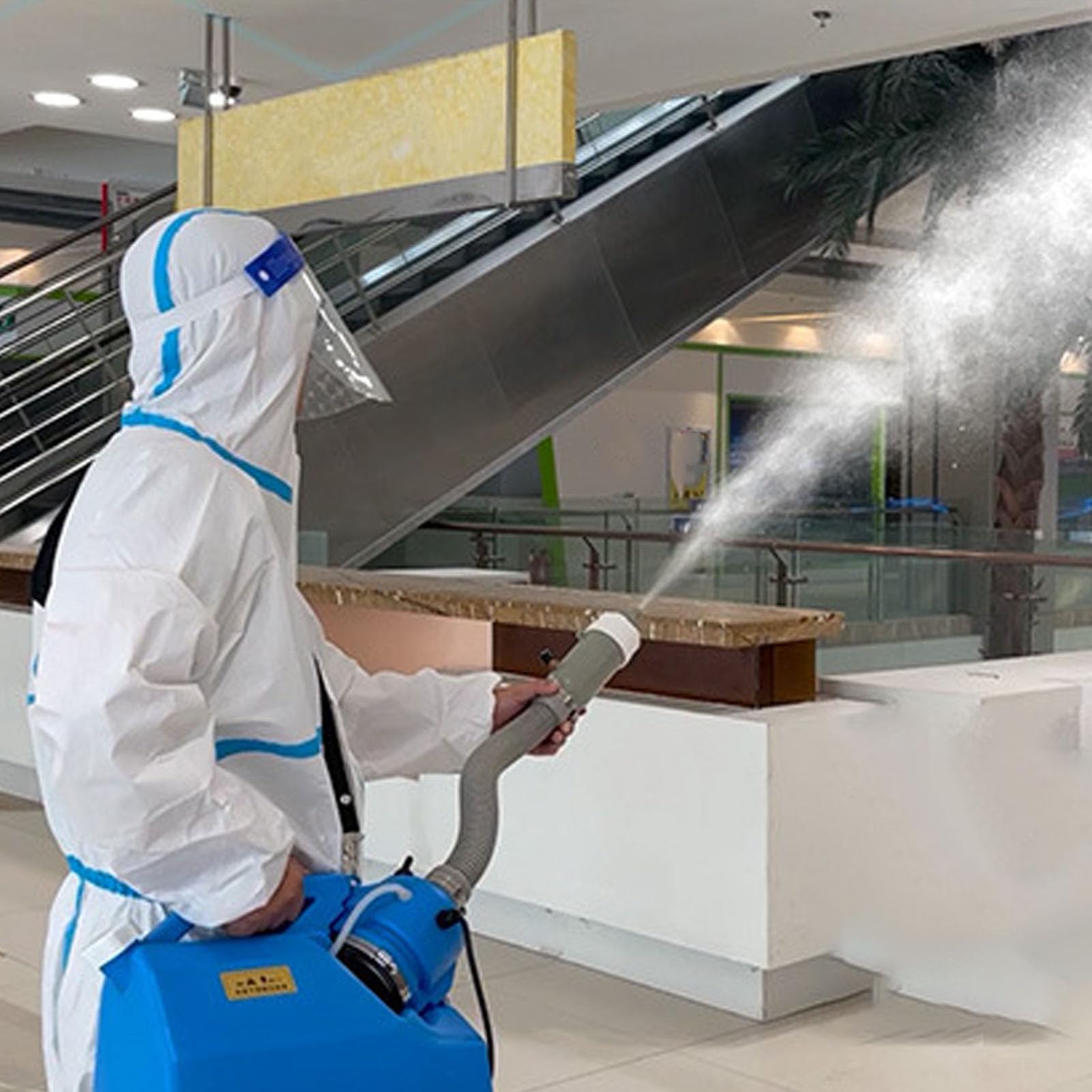 Marhynchus 7L Electric ULV Fogger Sprayer Machine Tragbare Nebel -Zerstäuber mit Einstellbarer Durchflussrate 60 ° Ventil und ≤ 100 Mikrometer Nebel für den Gebrauch Im (EU -Stecker 220 V)