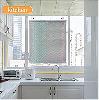 Vista 7 de Persianas enrollables opacas con ventosas, persianas enrollables térmicas, cortinas de privacidad sin perforaciones, persianas enrollables para Negro